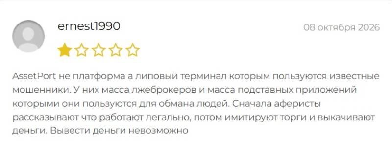 AssetPort: отзывы, что за приложение и как вывести деньги