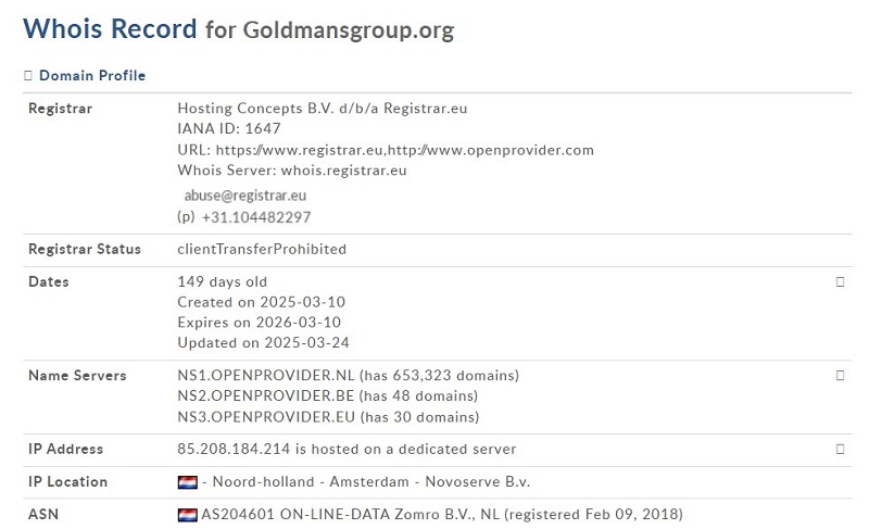 Goldmans Group