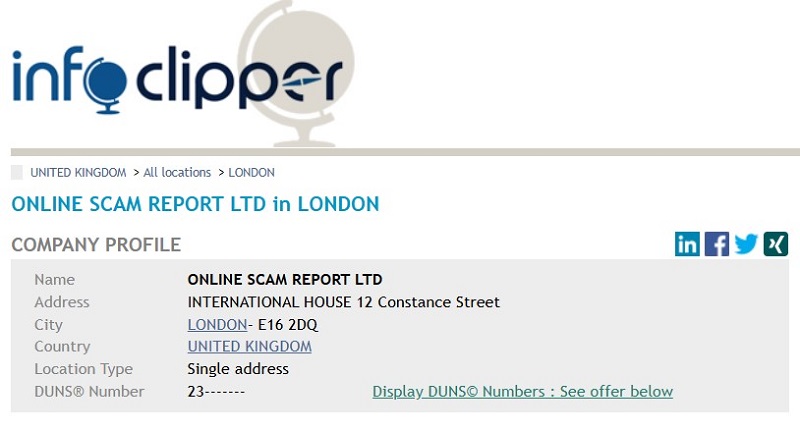 Online Scam Report Ltd CL как обманывает фейковый возврат денег
