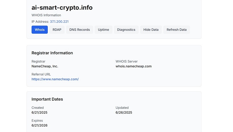 Smart AI Crypto Info