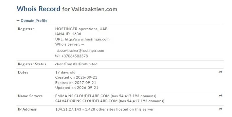 Valida Aktien